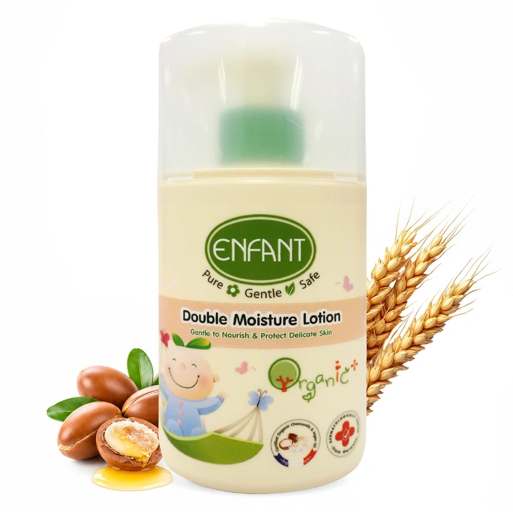 ENFANT Organic Double Moisture Baby Lotion (250ml) – Intense Hydration for Extra Dry Skin